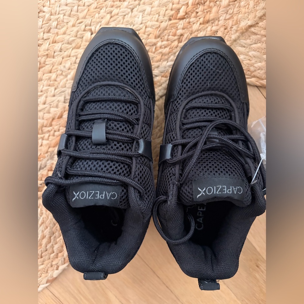 Capezio Kids Black Mesh Sneakers